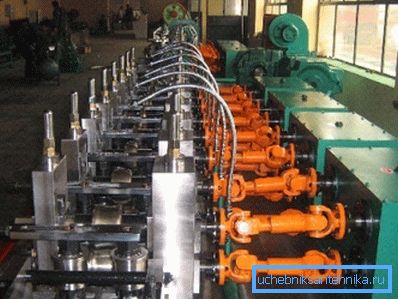 Ligne de production de tuyaux profilés Ligne de production de tuyaux profilés