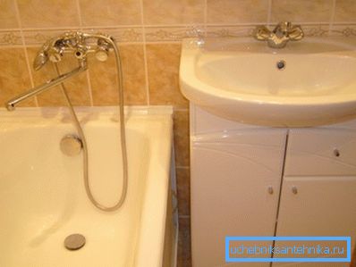 Photo amateur du lavabo installé, qui montre le rapport hauteur / hauteur de la salle de bain Photo amateur du lavabo installé, qui montre le rapport hauteur / hauteur de la salle de bain