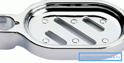 Porte-savon en métal pour les tiges de douche Porte-savon en métal pour les tiges de douche