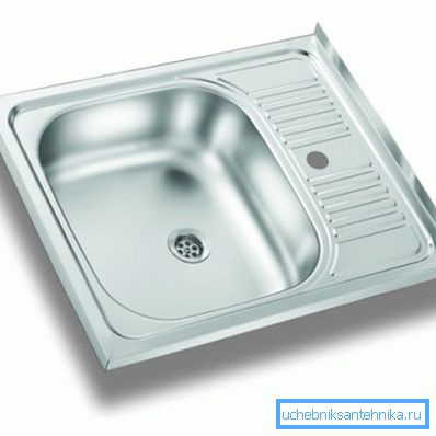 Évier en métal pour cuisine 50x60 cm Évier en métal pour cuisine 50x60 cm