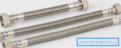 Tuyaux ondulés en métal avec écrous à filetage femelle Tuyaux ondulés en métal avec écrous à filetage femelle