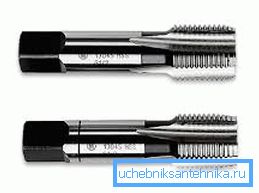 Les tarauds pour couper l'intérieur d'un tuyau ou d'un trou sont étiquetés en fonction du type de joint à réaliser. Les tarauds pour couper l'intérieur d'un tuyau ou d'un trou sont étiquetés en fonction du type de joint à réaliser.