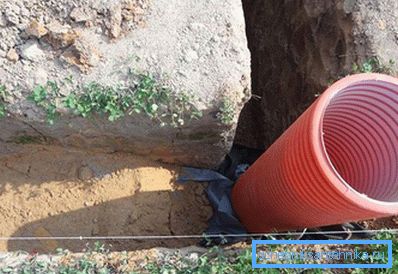 Installation d'un puits de drainage