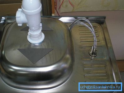 Montez le drain, le siphon et le mélangeur. Montez le drain, le siphon et le mélangeur.