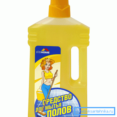 Il est préférable de laver les sols non seulement avec de l'eau, mais avec un composé spécial.