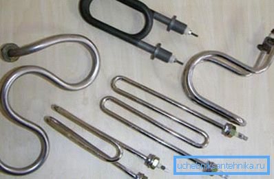 Assortiment illustré de réchauffeurs tubulaires Assortiment illustré de réchauffeurs tubulaires