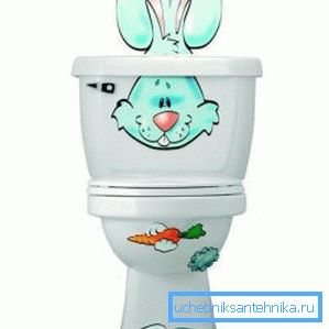 Sur la photo - la version pour enfants de la toilette