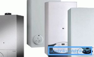 Sur la photo - chaudières à gaz à usage domestique