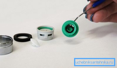 Sur la photo - est le processus d'installation d'un nouvel anneau pour changer le flux Sur la photo - est le processus d'installation d'un nouvel anneau pour changer le flux