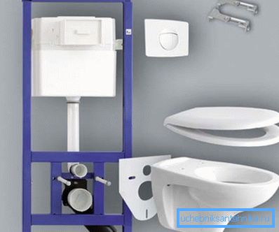 Sur la photo - les principaux éléments qui composent les toilettes Sur la photo - les principaux éléments qui composent les toilettes