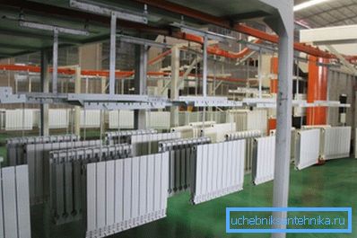 Sur la photo: la fabrication d'appareils de chauffage Sur la photo: la fabrication d'appareils de chauffage