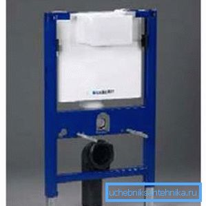 Sur la photo - un cadre pour la fixation des toilettes Sur la photo - un cadre pour la fixation des toilettes