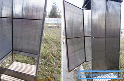 Sur la photo, cadre tout en métal gainé de polycarbonate Sur la photo, cadre tout en métal gainé de polycarbonate