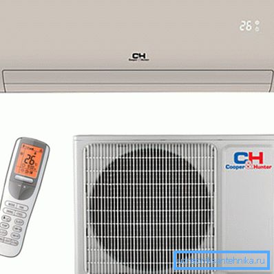 Sur la photo - l'apparition de l'un des appareils utilisés. Le COP de l'instrument atteint une valeur de 4,95.