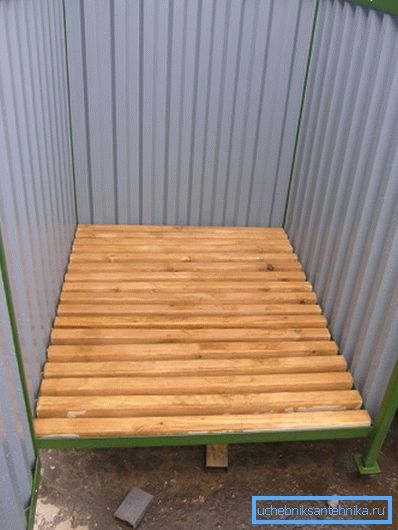 Plancher sous la douche Plancher sous la douche