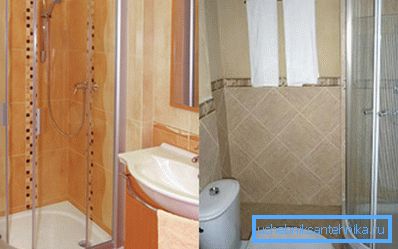 Les petites tailles de cabines de douche compactes leur permettent de s'installer facilement dans les petites salles de bains combinées