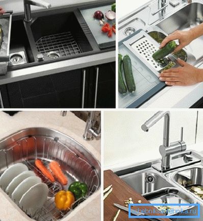 Certains gadgets vous permettent d’effectuer toute une gamme de tâches supplémentaires, liées à la fois à la vaisselle et à la cuisine. Certains gadgets vous permettent d’effectuer toute une gamme de tâches supplémentaires, liées à la fois à la vaisselle et à la cuisine.