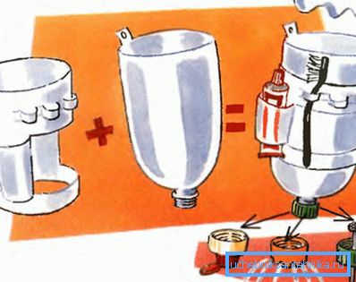 Solution très intéressante et polyvalente - une douche multifonctionnelle et pratique en bouteilles plastiques avec vos propres mains. Solution très intéressante et polyvalente - une douche multifonctionnelle et pratique en bouteilles plastiques avec vos propres mains.