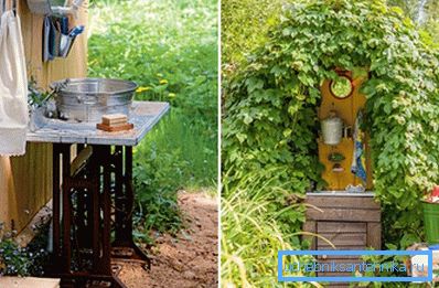 Un exemple de lave-auto fait maison, son rôle est joué par un réservoir en métal de 10 litres. Un exemple de lave-auto fait maison, son rôle est joué par un réservoir en métal de 10 litres.