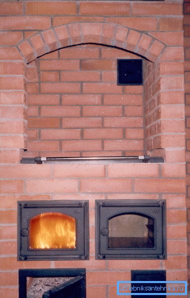 Four avec surface de friture. Four avec surface de friture.