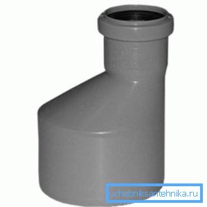 Adaptateur d'un diamètre de 50 mm sur 110 mm Adaptateur d'un diamètre de 50 mm sur 110 mm