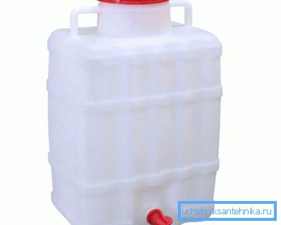 Bidon en plastique - lavabo avec robinet Bidon en plastique - lavabo avec robinet