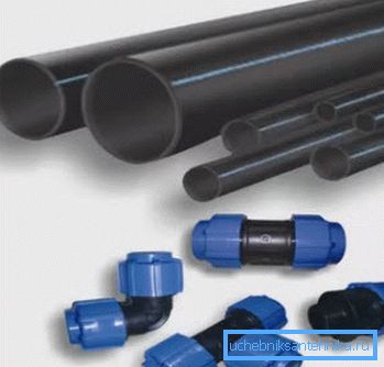 Tuyaux en plastique pour la plomberie externe. Tuyaux en plastique pour la plomberie externe.