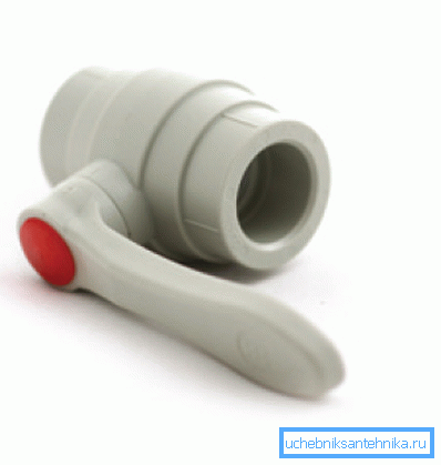 Robinet à tournant sphérique en plastique pour le chauffage Robinet à tournant sphérique en plastique pour le chauffage