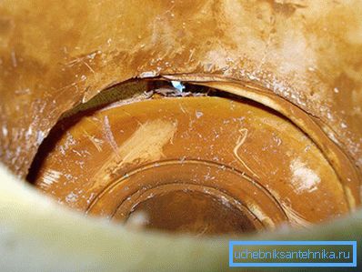 Tuyaux en polypropylène après plusieurs années de fonctionnement Tuyaux en polypropylène après plusieurs années de fonctionnement