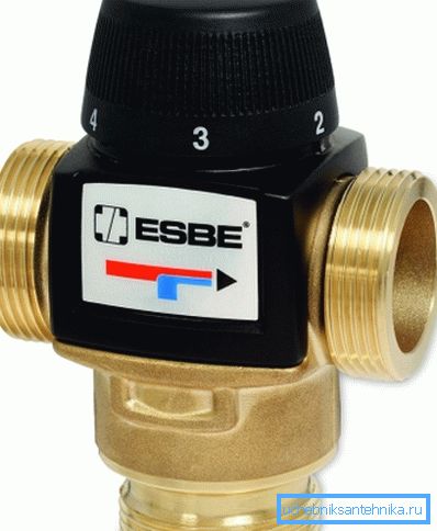 Un exemple de produit de qualité avec une tête thermostatique.