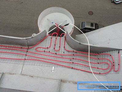 Exemple d'installation de câble chauffant
