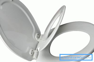 Exemple de siège de toilette en plastique Exemple de siège de toilette en plastique