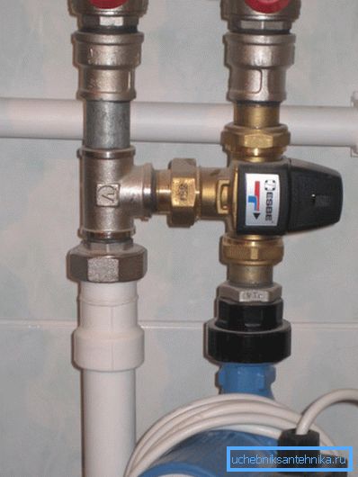 Un exemple d'installation du produit.