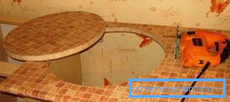 Un exemple d'une coupure dans la table. Un exemple d'une coupure dans la table.