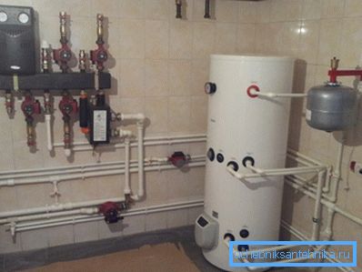 Le principe d'aménagement de la chaufferie à l'aide d'une unité à double circuit Le principe d'aménagement de la chaufferie à l'aide d'une unité à double circuit