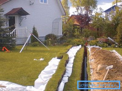 Les eaux usées doivent être immergées dans le sol selon des règles strictes.
