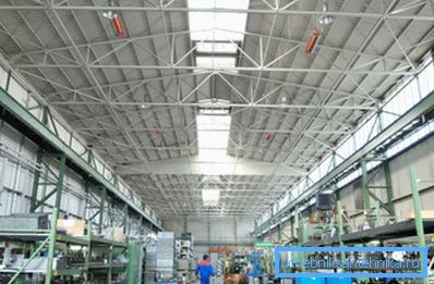 Entrepôt industriel de chauffage par rayonnement Entrepôt industriel de chauffage par rayonnement