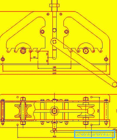Un simple dessin de rouleaux pour un tube profilé pouvant être utilisé pour l'auto-fabrication Un simple dessin de rouleaux pour un tube profilé pouvant être utilisé pour l'auto-fabrication