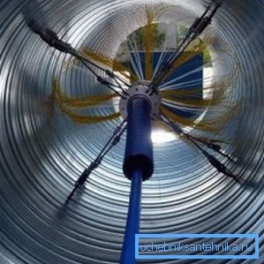 Vérification des conduits de ventilation et des cheminées avec une caméra vidéo Vérification des conduits de ventilation et des cheminées avec une caméra vidéo