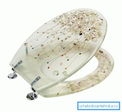 Plastique transparent avec décorations. Plastique transparent avec décorations.