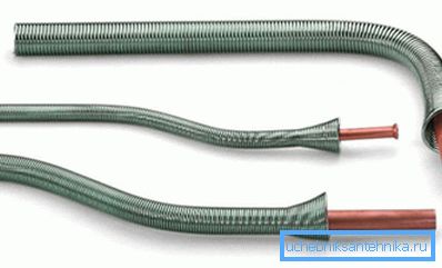 Ressorts pour cintrer des tuyaux en laiton Ressorts pour cintrer des tuyaux en laiton