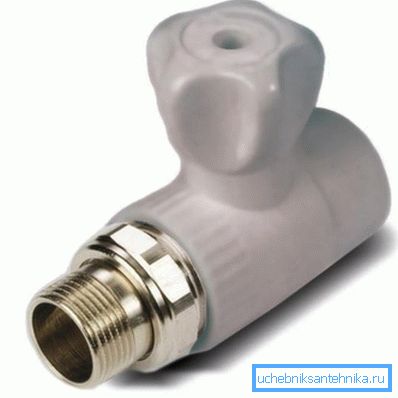 Robinet à tournant sphérique en plastique droit 20 mm Robinet à tournant sphérique en plastique droit 20 mm