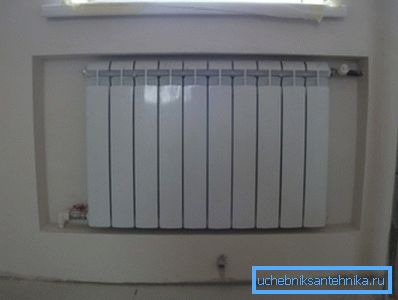 Radiateur en aluminium.