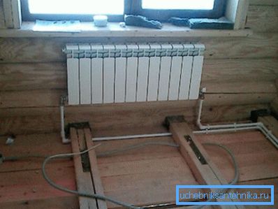 Radiateur connecté à travers métal-plastique Radiateur connecté à travers métal-plastique