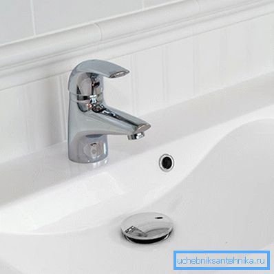 Évier avec valve inférieure de siphon Évier avec valve inférieure de siphon
