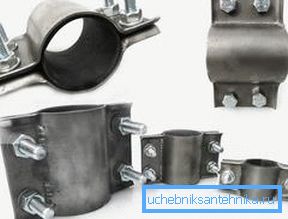 Produits de réparation détachables de plusieurs tailles.