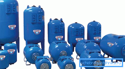 Différents types d'hydroaccumulateurs Différents types d'hydroaccumulateurs