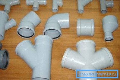 Différents types de tés, de croisements et de raccords conçus pour relier les chemins des conduites d'égout