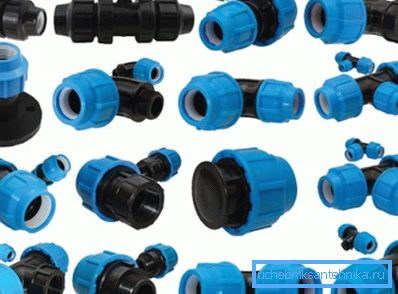 Variétés de raccords en HDPE Variétés de raccords en HDPE