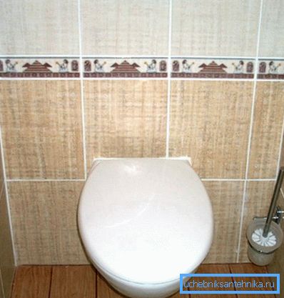 Les dimensions réelles de la toilette ont sensiblement diminué après l'installation d'une toilette suspendue. Les dimensions réelles de la toilette ont sensiblement diminué après l'installation d'une toilette suspendue.